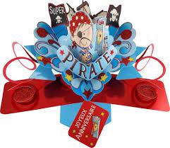 3d Carte Super Pirate Joyeux Anniversaire Boutique La Fiesta