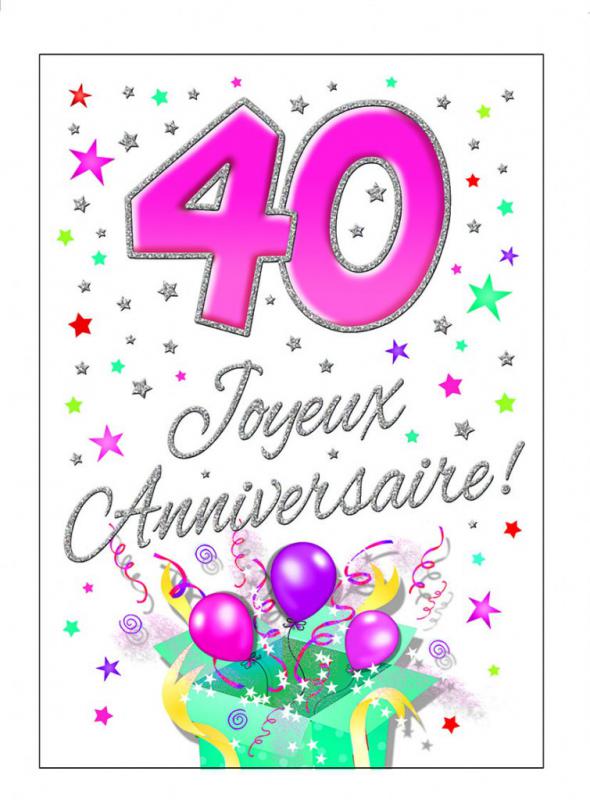 Age En Folie 40 Ans Joyeux Anniversaire Boutique La Fiesta